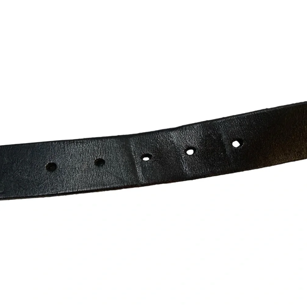 Zep-Pro Black Leather Georgia Belt Sz 38 UGA Bulldogs